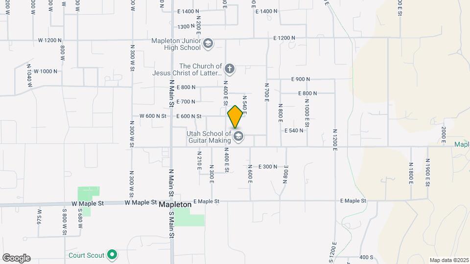 465 E 460 N St Map and Location Details