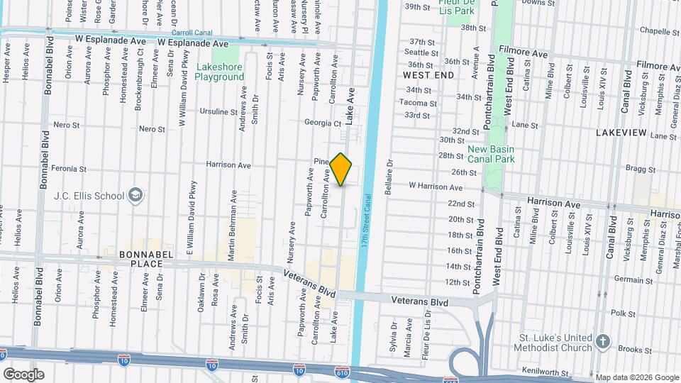 1140 Lake Ave Map and Location Details