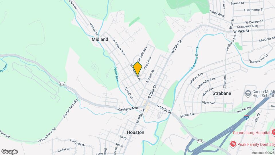 215 Cherry Ave Map and Location Details