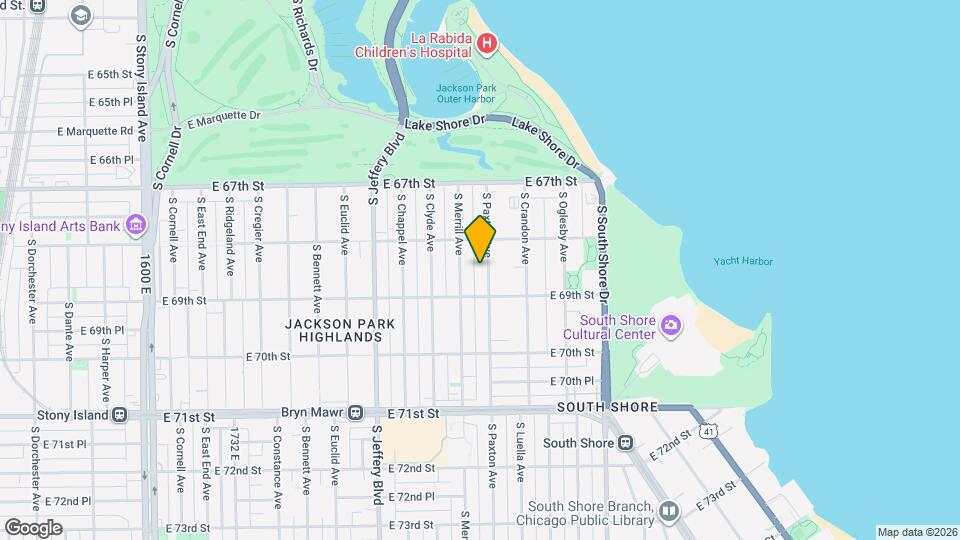 6830 S Paxton Ave Map and Location Details