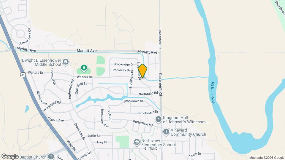 2716 Brookville Dr Map and Location Details