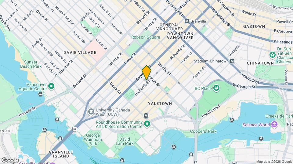 1045 Richards St Map and Location Details