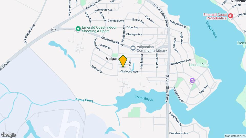 364 Okaloosa Ave Mapa y Detalles de la Ubicación