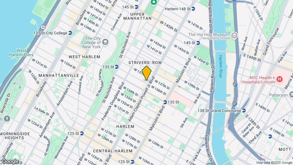 201 West 136th Street Map and Location Details