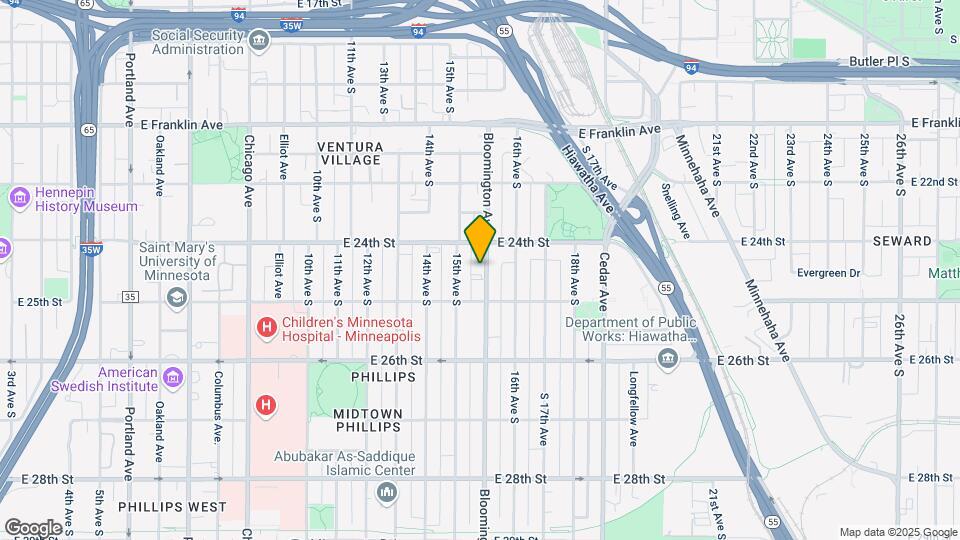 2420 Bloomington Ave Map and Location Details