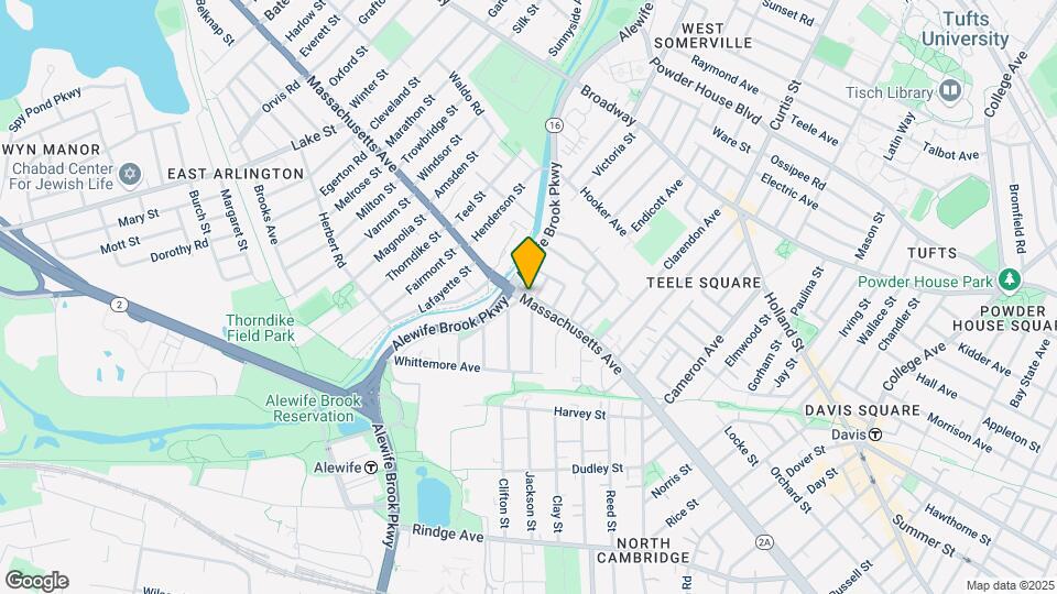 2595 Massachusetts Ave Map and Location Details