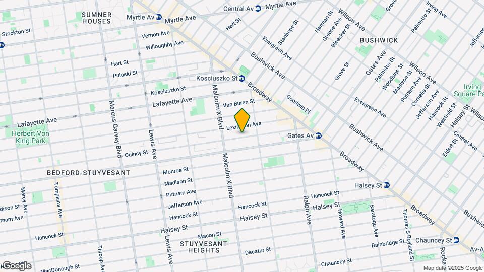 747 Quincy St Map and Location Details