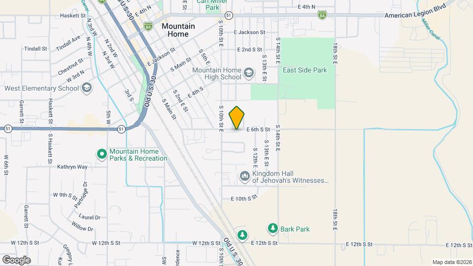 1113 E 6th S Mapa y Detalles de la Ubicación