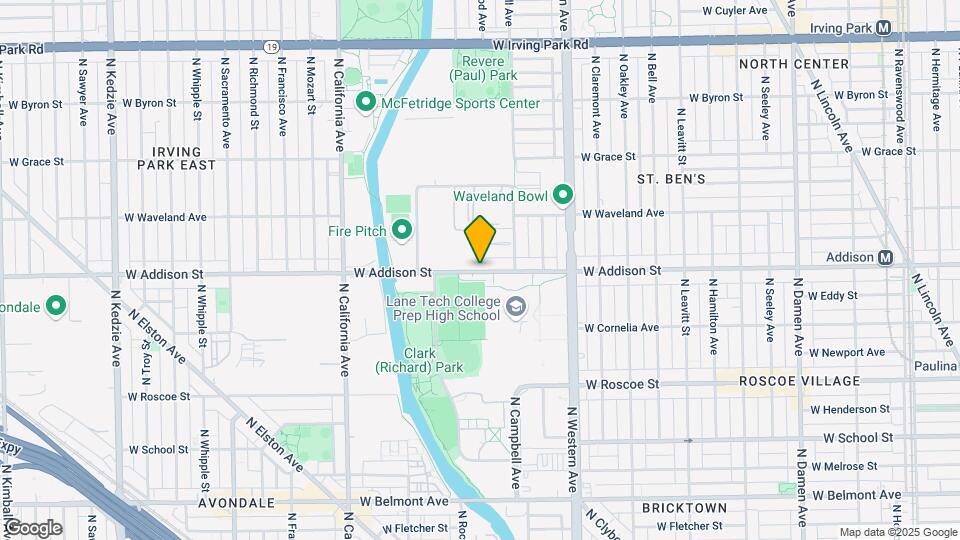 2522 W Addison St Map and Location Details