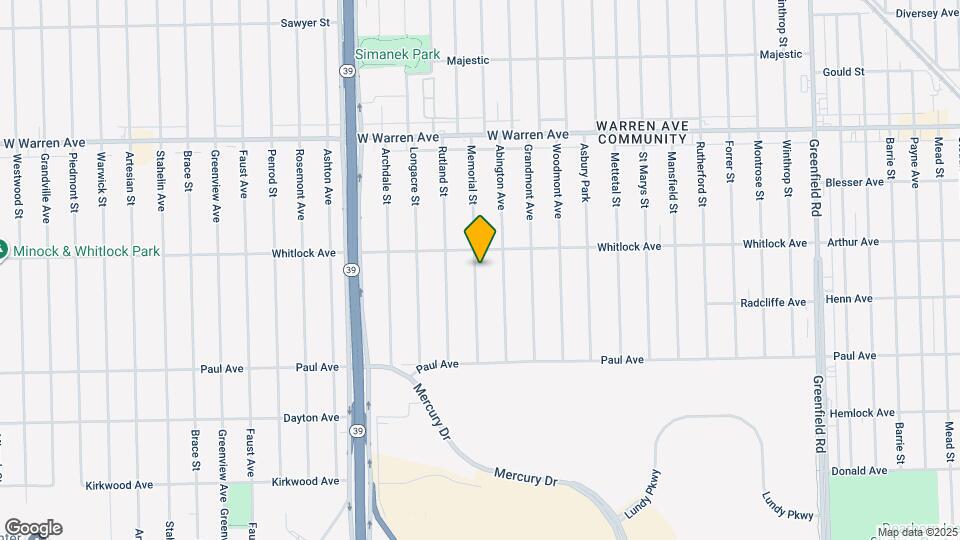 6506 Memorial Ave Map and Location Details