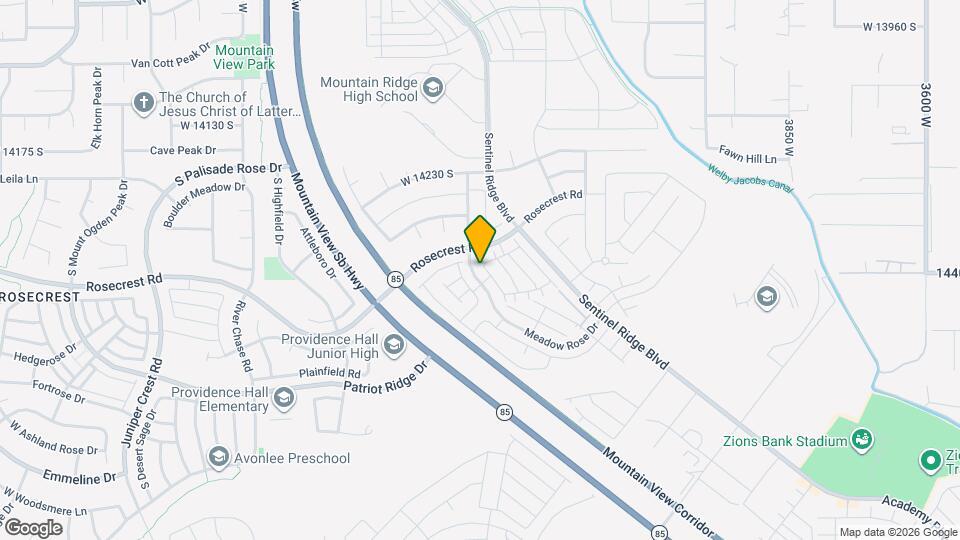 14388 S Ferndale Way Map and Location Details