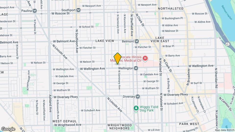 1102 W Wellington Ave, Unit 3 Map and Location Details