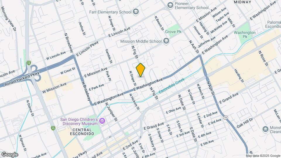 633 N Fig St Map and Location Details