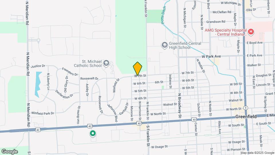 1103 W 7th St Map and Location Details