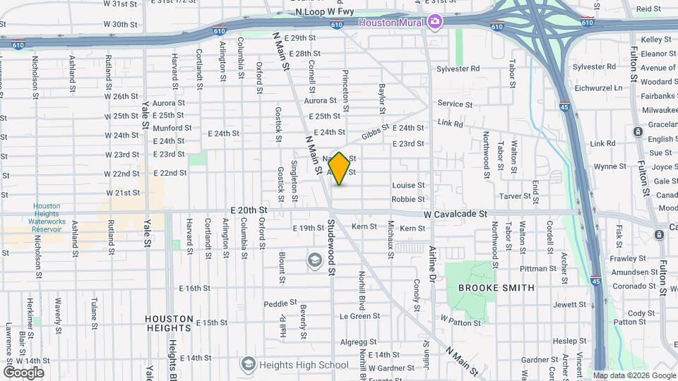 1135 Louise St Map and Location Details