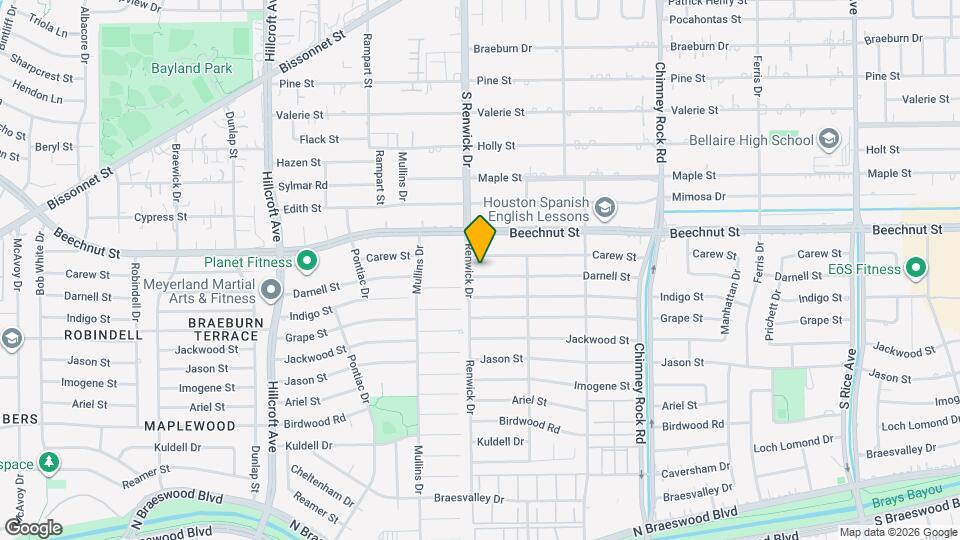 5470 Darnell St Map and Location Details