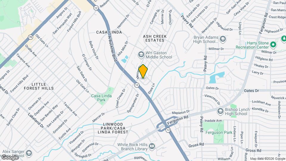 9521 Ash Creek Dr Map and Location Details