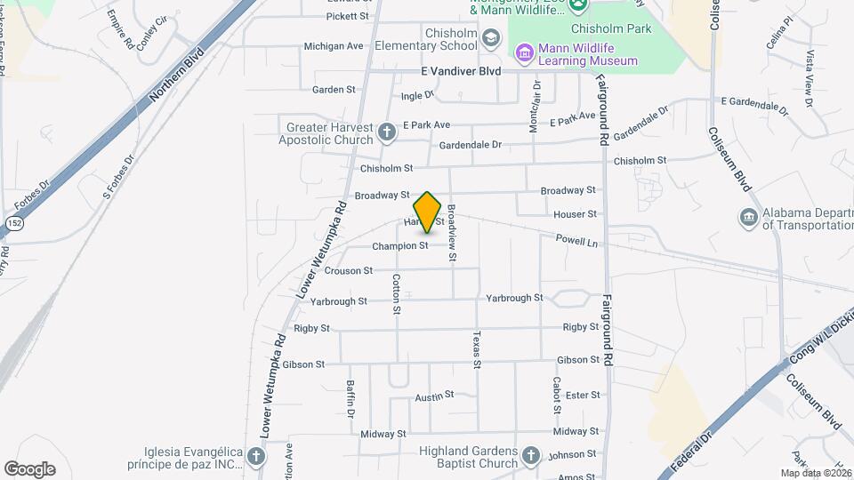 1731 Champion St Map and Location Details