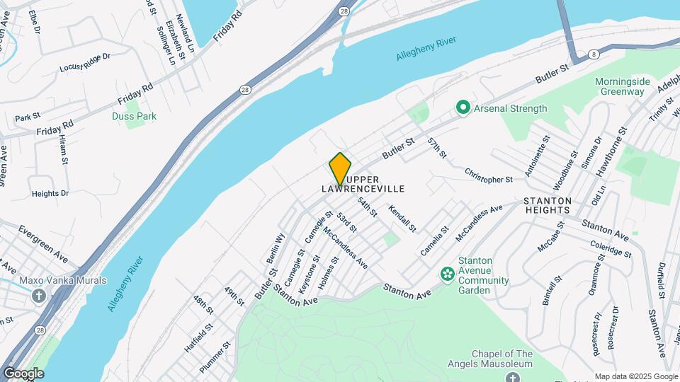 5328-5330-5330 Butler St Mapa y Detalles de la Ubicación