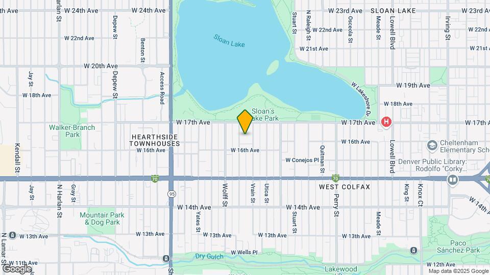 1655 Vrain St Map and Location Details