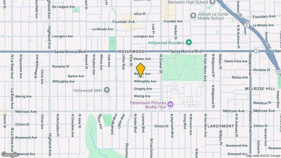 5923 Willoughby Ave Map and Location Details