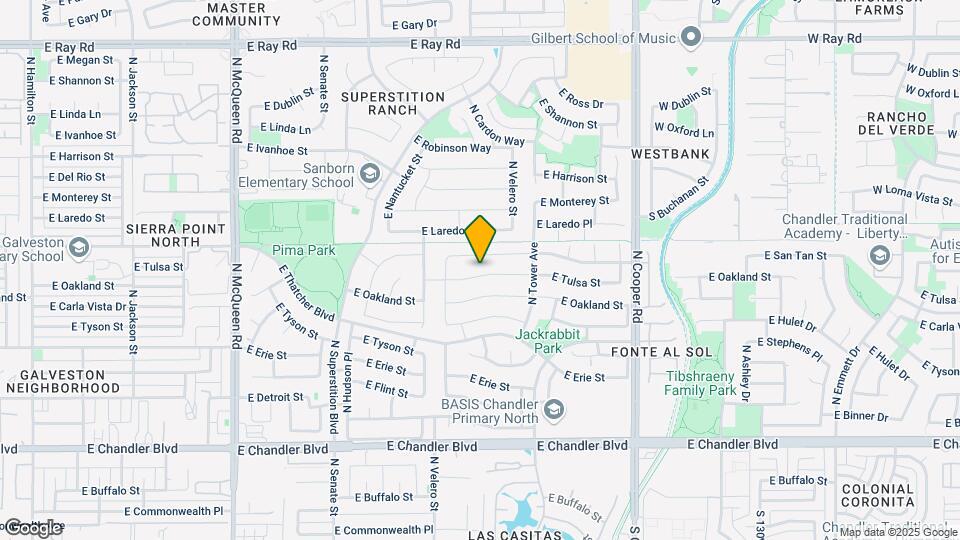 1582 E Tulsa St Map and Location Details