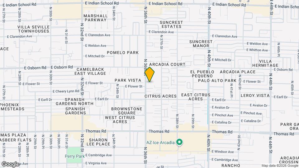 3151 N 36th St Map and Location Details