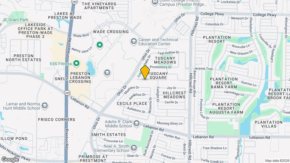 9923 Wake Bridge Dr Map and Location Details