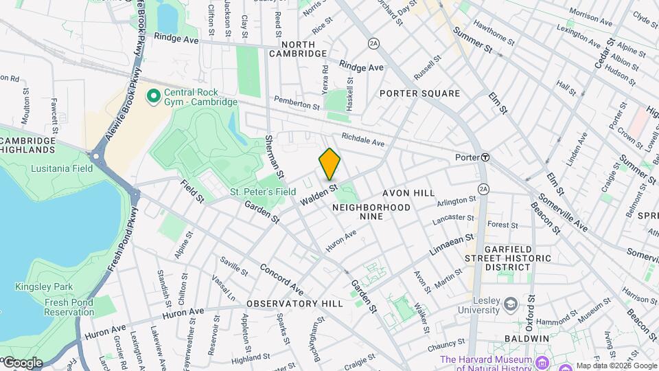 185 Walden St, Unit 2 Mapa y Detalles de la Ubicación