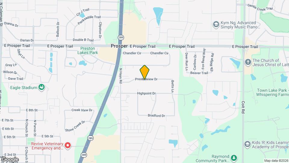 8923 Prestonview Dr Mapa y Detalles de la Ubicación