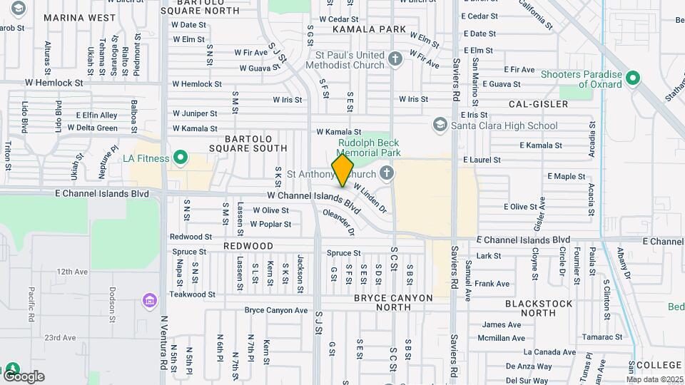 631 W Channel Islands Blvd Mapa y Detalles de la Ubicación