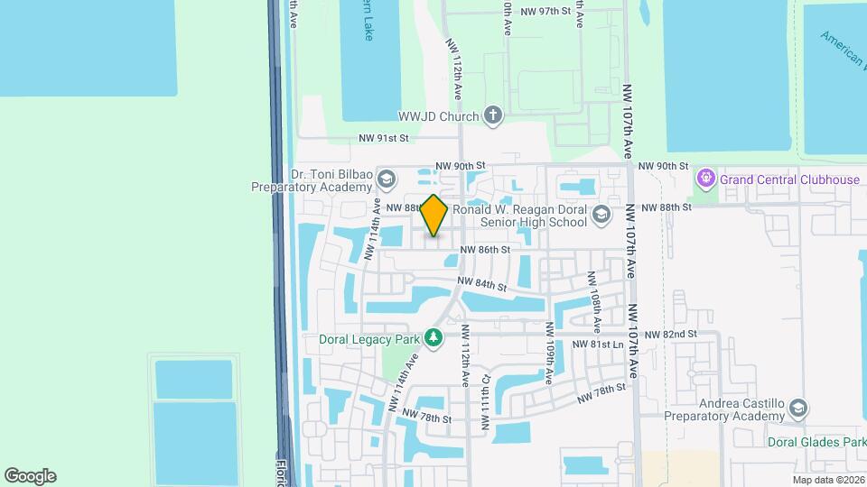 8624 NW 112th Pl Map and Location Details