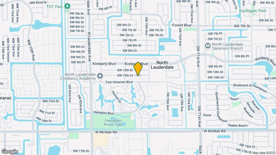 7650 SW 10th Ct Map and Location Details