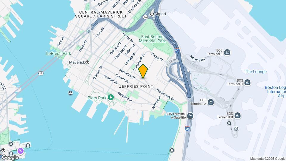 320 Maverick St, Unit 1 Map and Location Details