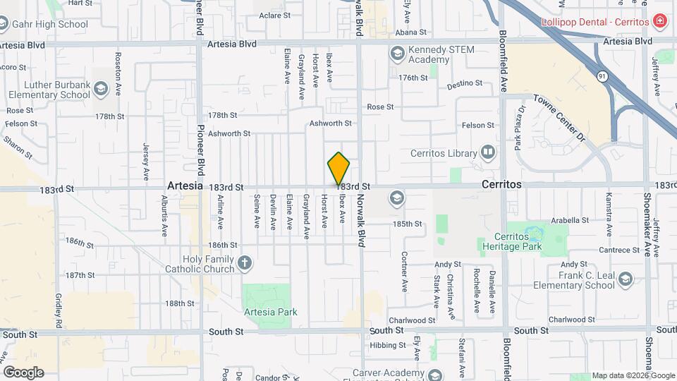 12122 183rd St, Unit Studio for rent Mapa y Detalles de la Ubicación