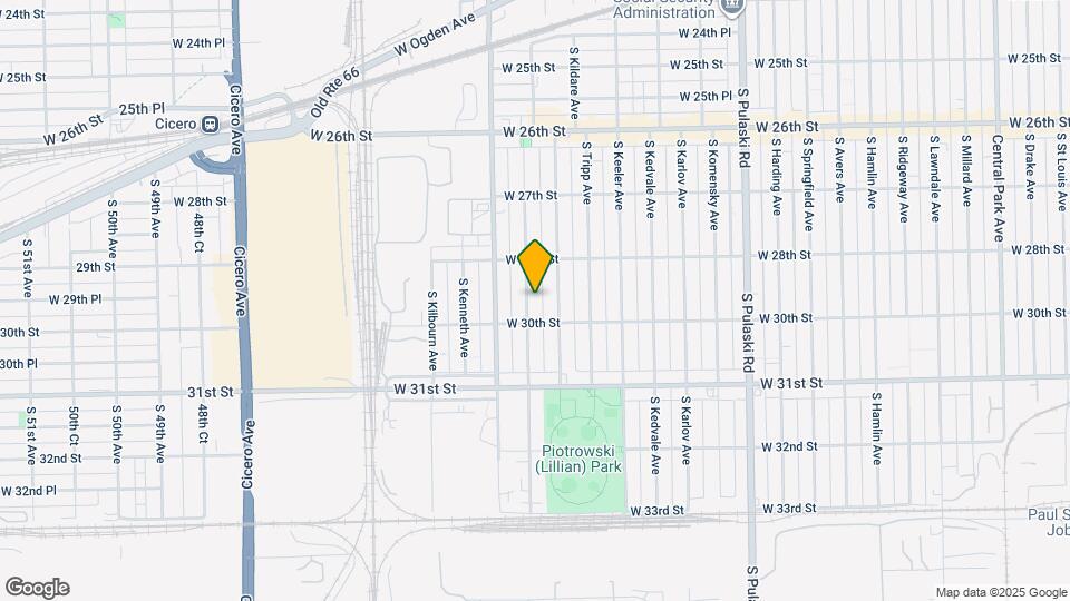2841 S Kolin Ave Map and Location Details