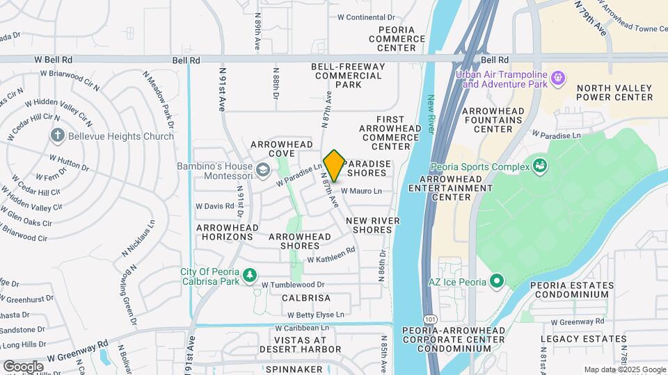 8672 W Mauro Ln Map and Location Details