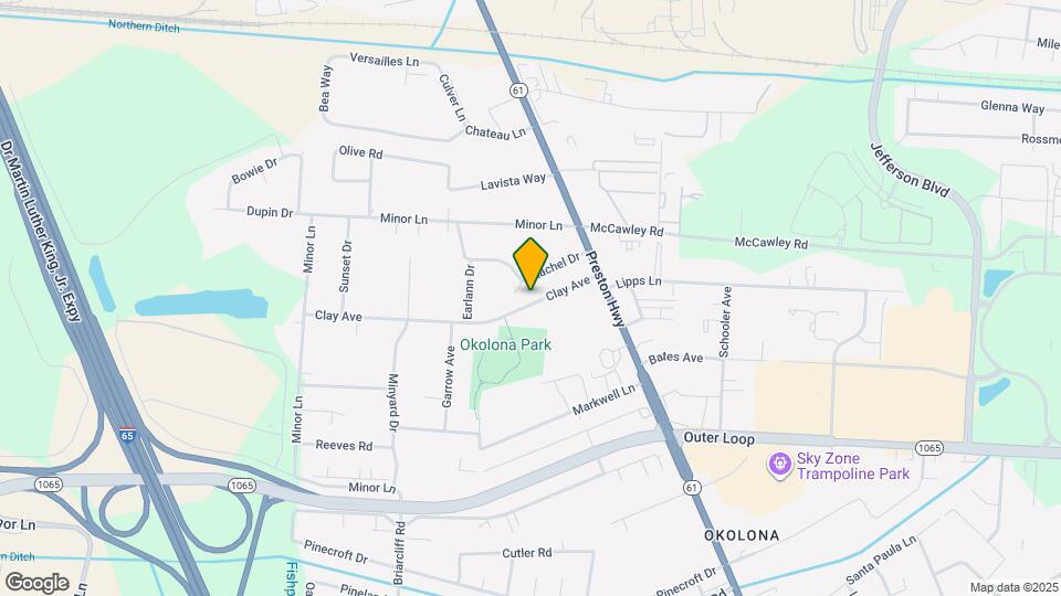 1123 Clay Ave Map and Location Details