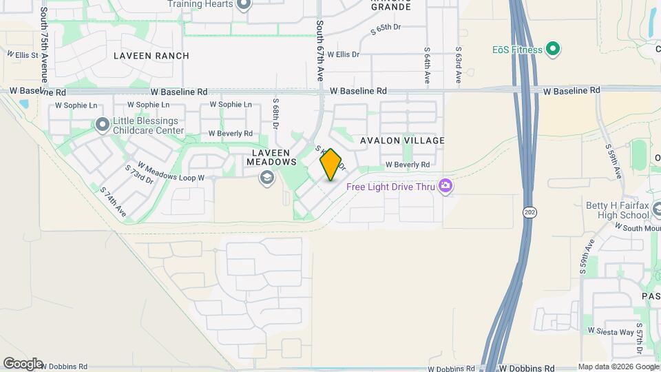 6736 W Desert Ln Mapa y Detalles de la Ubicación