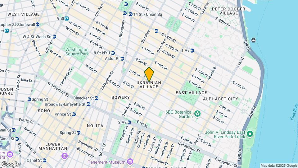 58 E 7th St Map and Location Details
