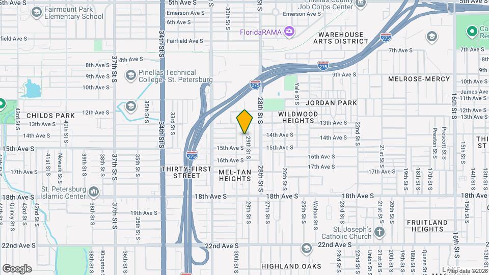 1361 29th St S Map and Location Details