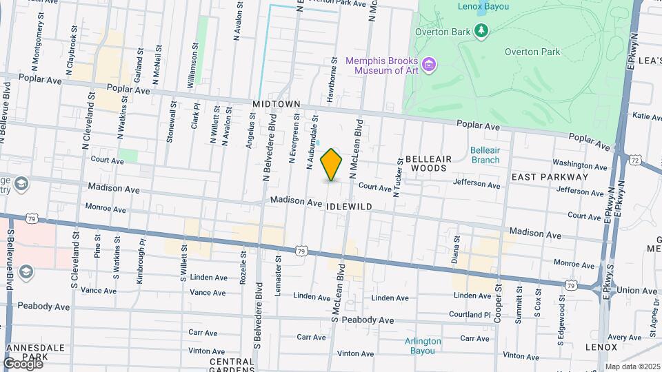 34 N Idlewild St Map and Location Details