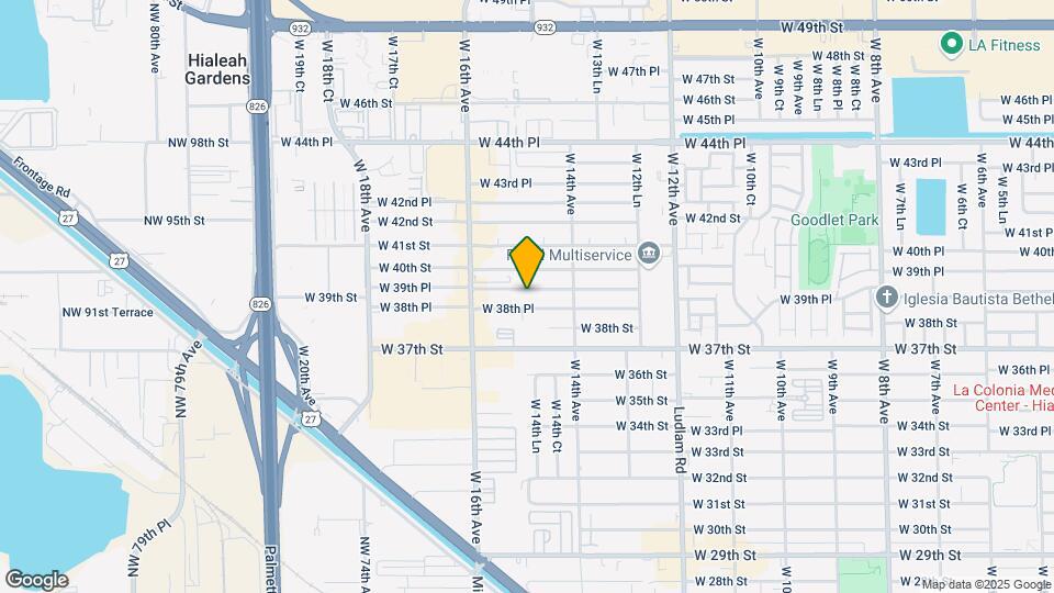 1490 W 39th Pl Map and Location Details