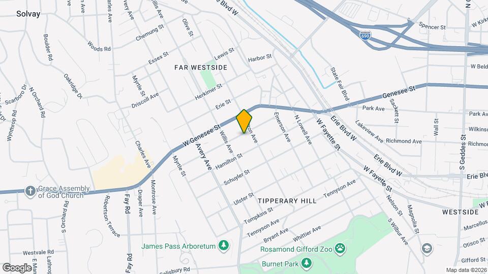 205 Cayuga St Map and Location Details