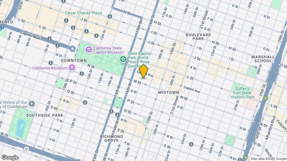 1321 17th St Map and Location Details