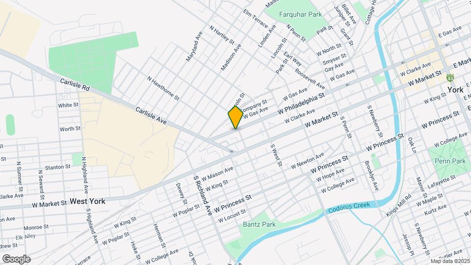 702 W Philadelphia St Map and Location Details