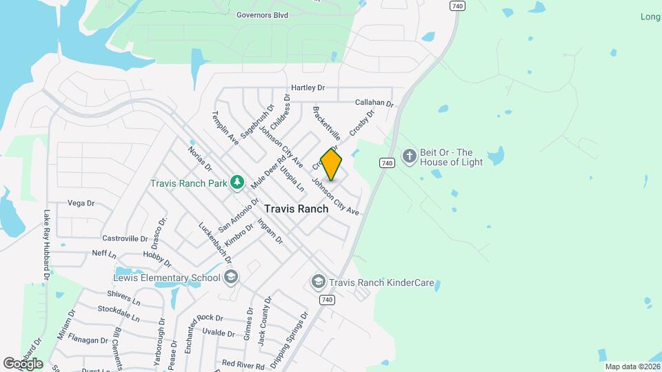 1105 Concan Dr Map and Location Details