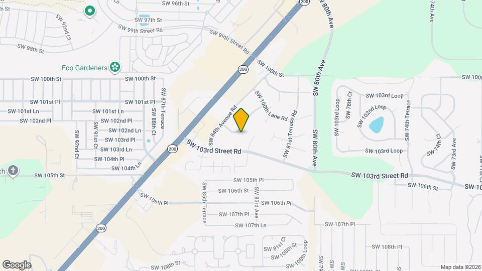 8390 SW 101st Place Rd Map and Location Details