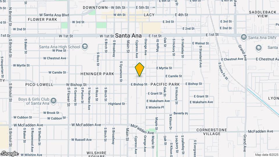 615 Cypress Ave Map and Location Details