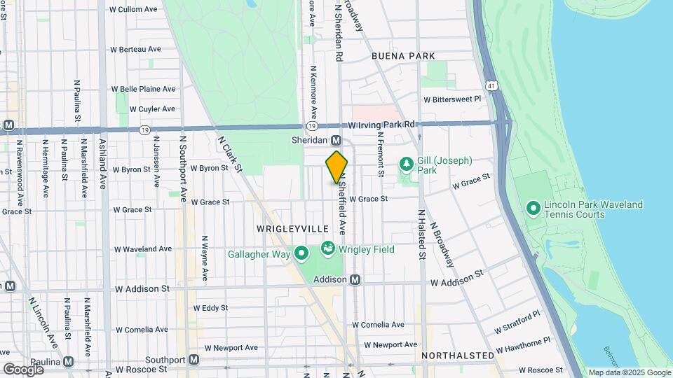 3812 N Sheffield Ave Map and Location Details